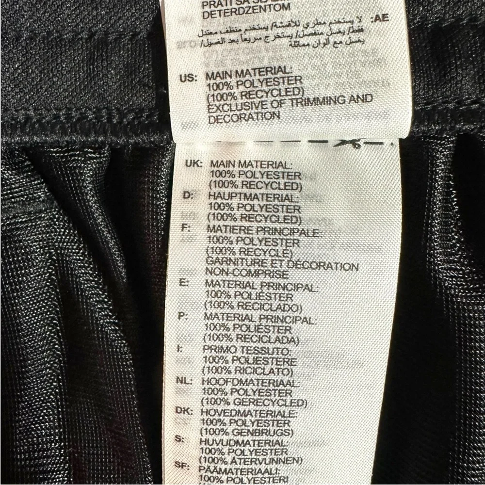 adidas Black Track Pants White Stripes Sz S NWT Sereno Joggers Zip Pockets logo - Picture 8 of 12